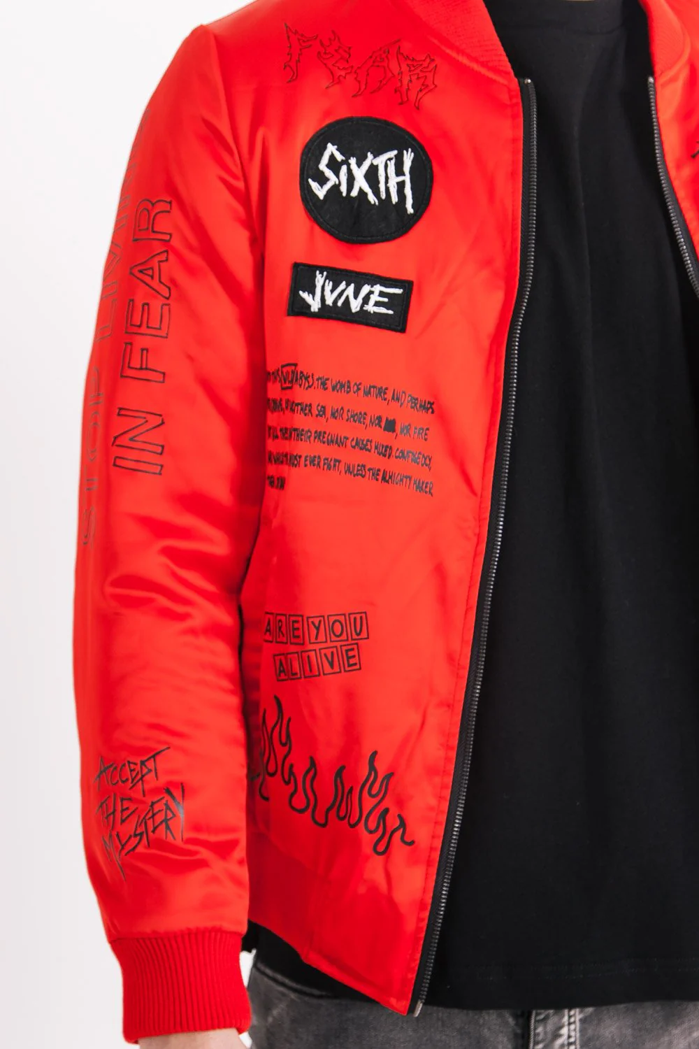 Veste patchs crew Rouge - Image 3