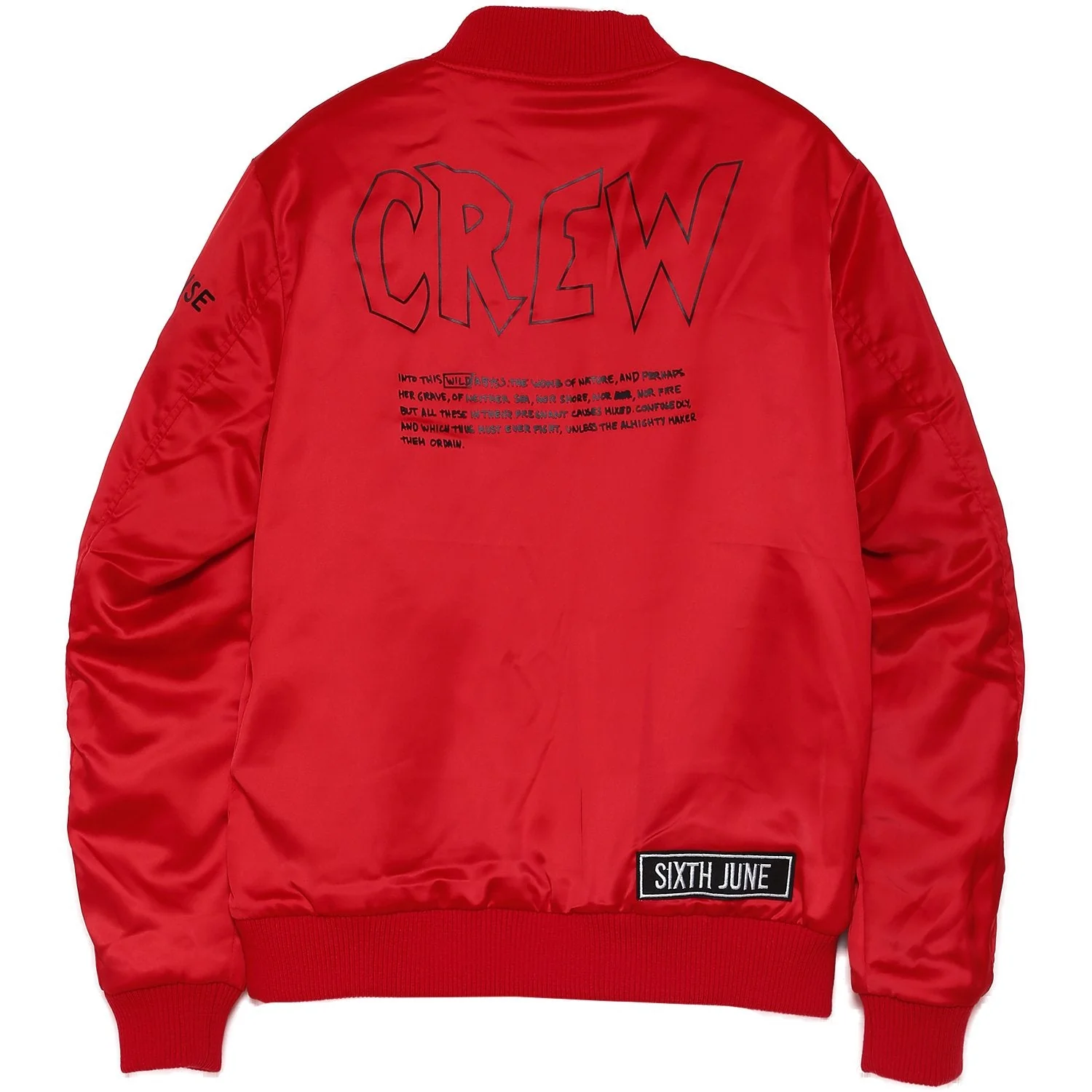 Veste patchs crew Rouge - Image 7