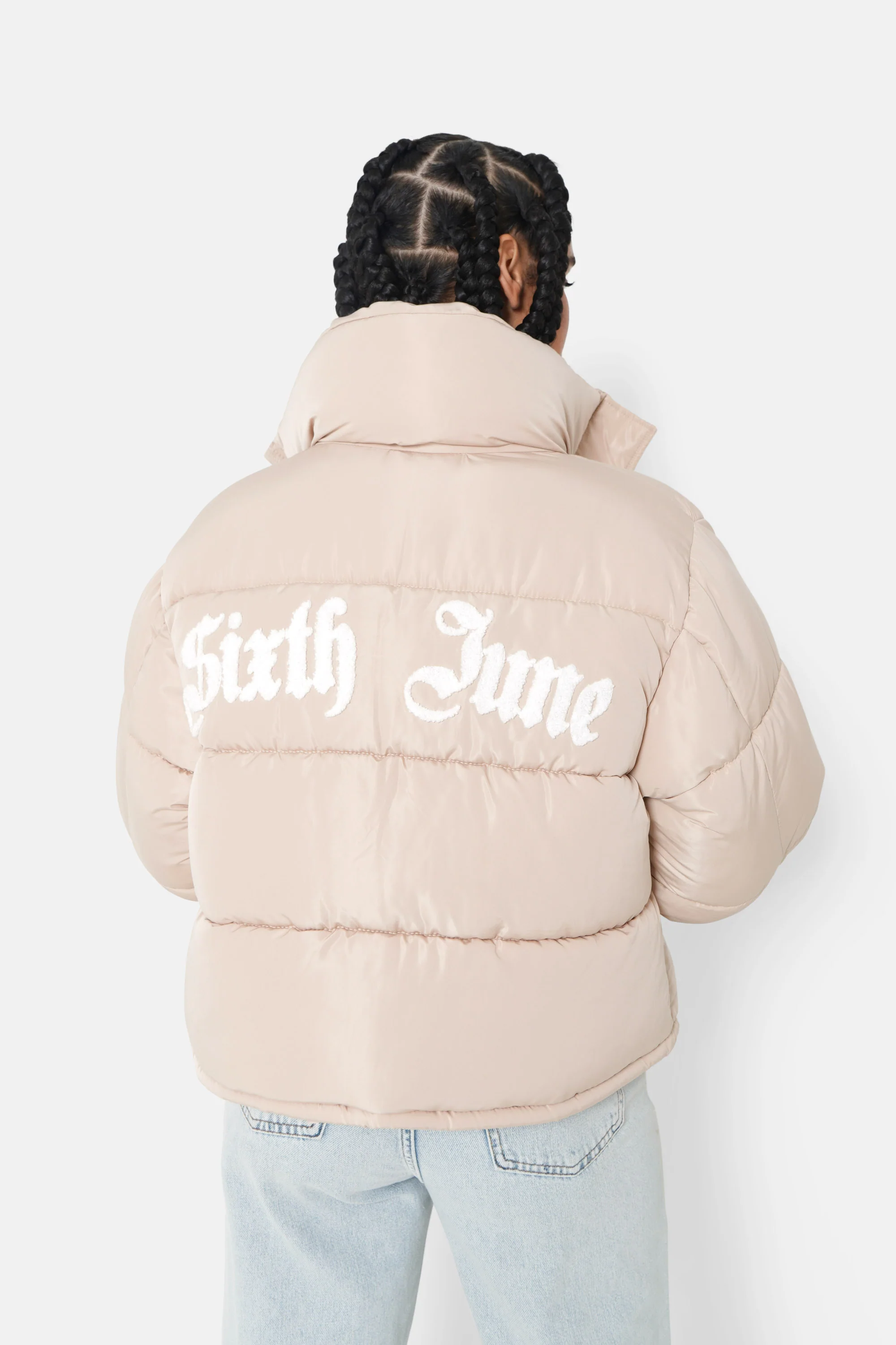 CURLY patch puffer jacket